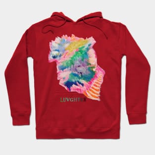 LUVGHTER - Ocean Abstract, Splatter Hoodie